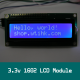 3.3v 1602 LCD White on Blue HD44780 Compatible for I2C BackPack AVR Arduino