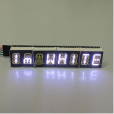 HT16K33 AlphaNumeric 0.54" 8-Digit 14 Segment LED I2C Interface ArdiunoRaspberry - White
