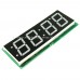 1.2-inch 4-Digit 7-Segment Clock Temperature LED Display I2C HT16K33 - GREEN