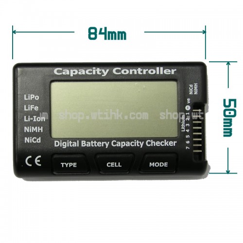 RC CellMeter-7 Digital Battery Capacity Checker F LiPo LiFe Li-ion Nicd NiMH