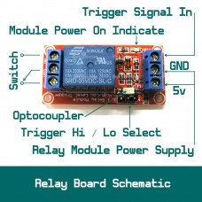 1-Channel 5v DC Isolated Relay Switch Module for Home Automation