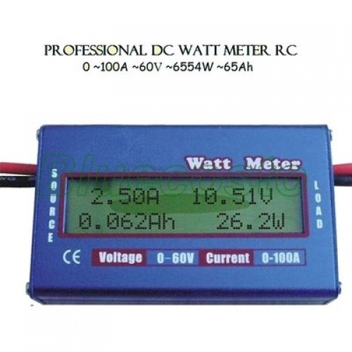 Digital Monitor LCD Watt Meter DC Amperemeter RC Batterie Leistung Volt Amp 